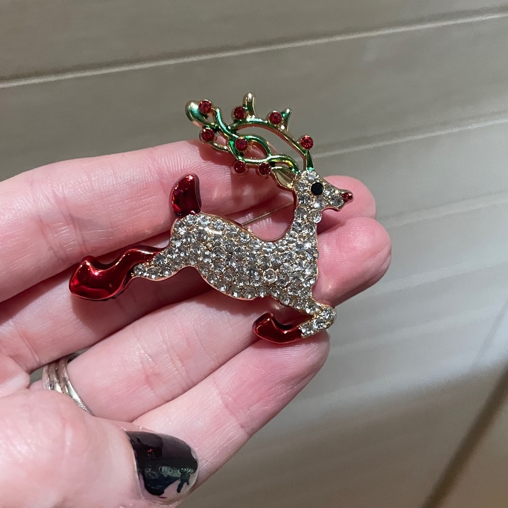 Reindeer Brooch